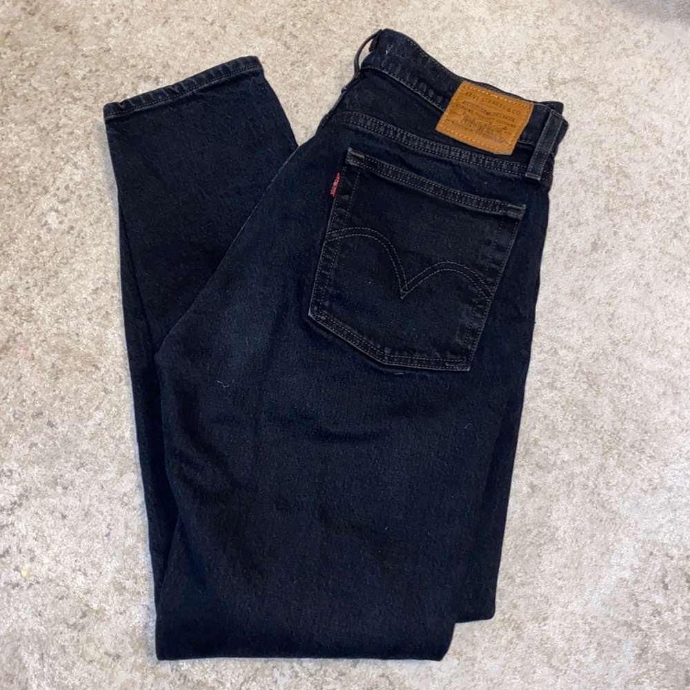 Levi’s Wedgie jeans black button fly w27 high waisted